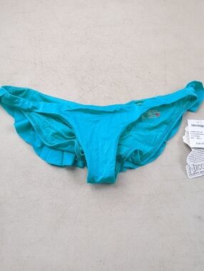 Nicolita Teal Ruffle Bikini Brief
